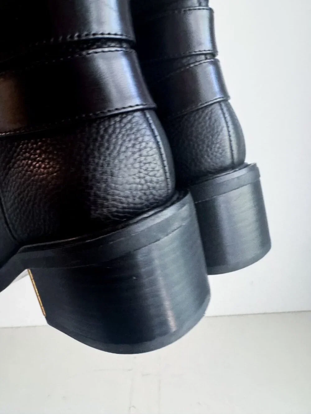 Vince Camuto  Gini Knee High Boots Black Leather 7 Wide Calf